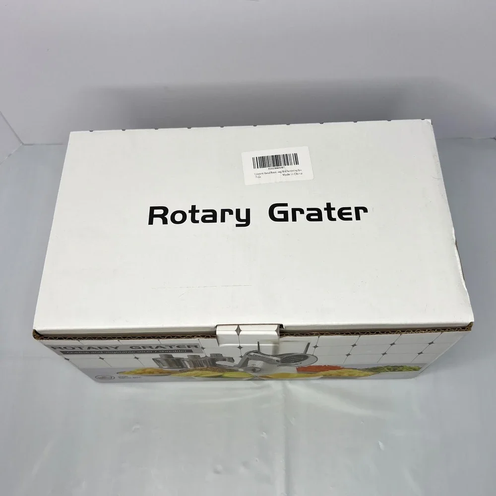 NEW Rotary‎ Grater Cheese Slicer Shredder Vegetable Cutter 3 Blades Kitchen Tool